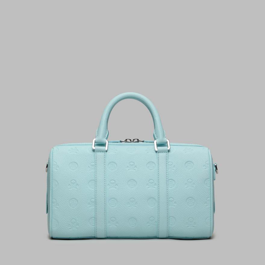 EMBOSSED SKULL & TEES LEATHER MINI DUFFEL CART BAG in DAYBREAK image number 1