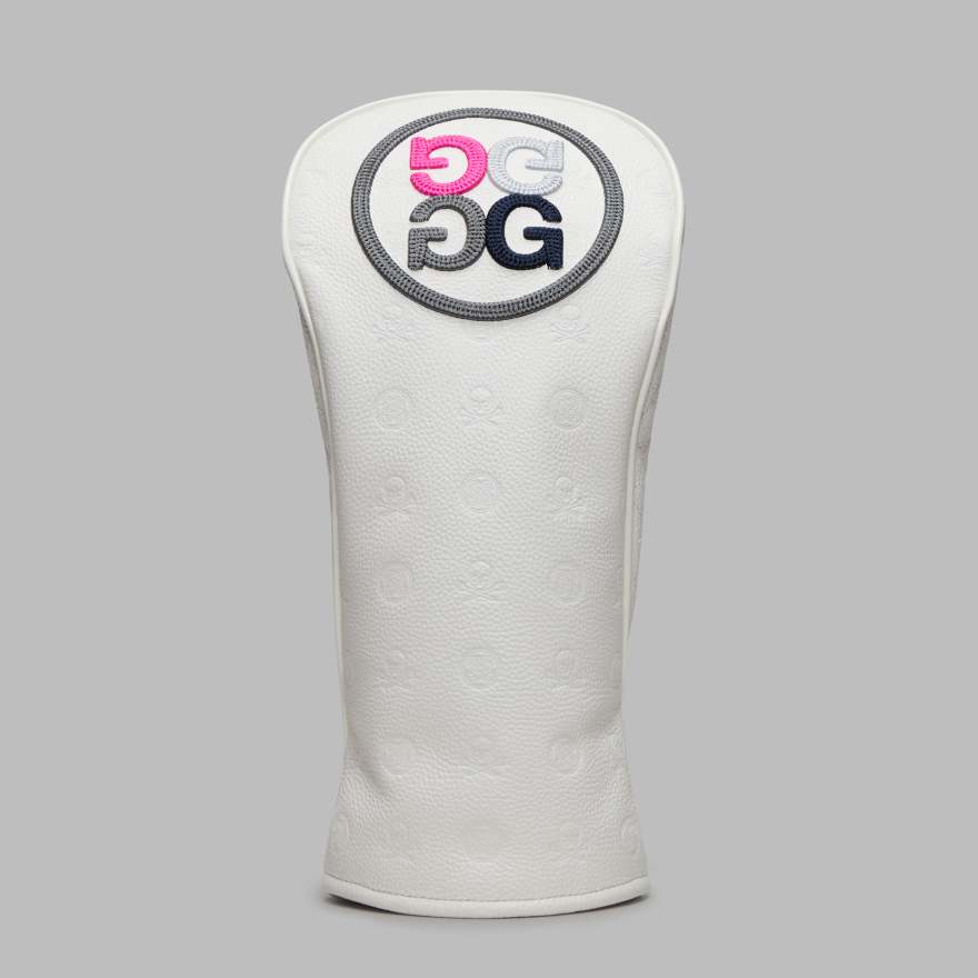 EMBOSSED SKULL & TEES DRIVER HEADCOVER in Snow image number 1