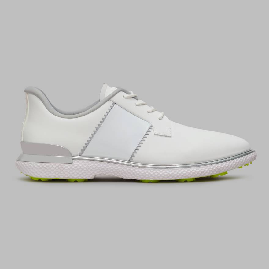WOMEN'S GALLIVAN2R SIDE STRIPE KILTIE GOLF SHOE in SNOW / ELECTRIC image number 3