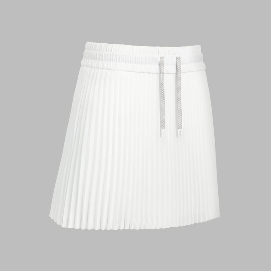 MICRO-PLEAT OPS HIGH WAISTED SKORT in Snow image number 1