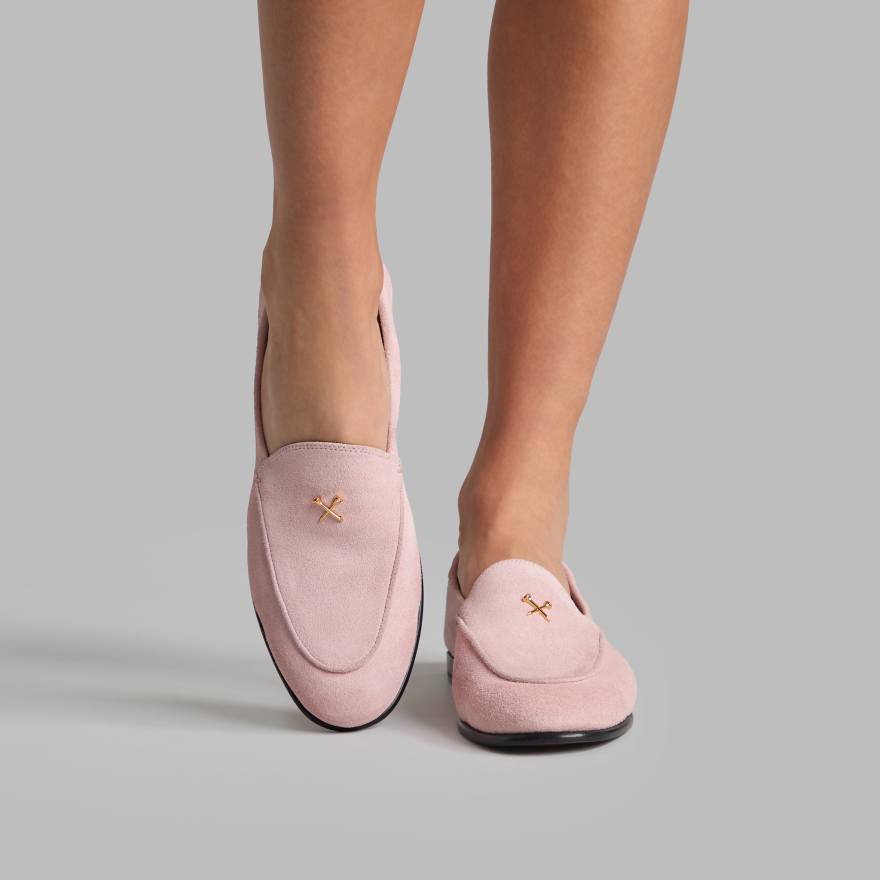 WOMEN'S METAL TEES SUEDE FLEX LOAFER in Blush image number 7