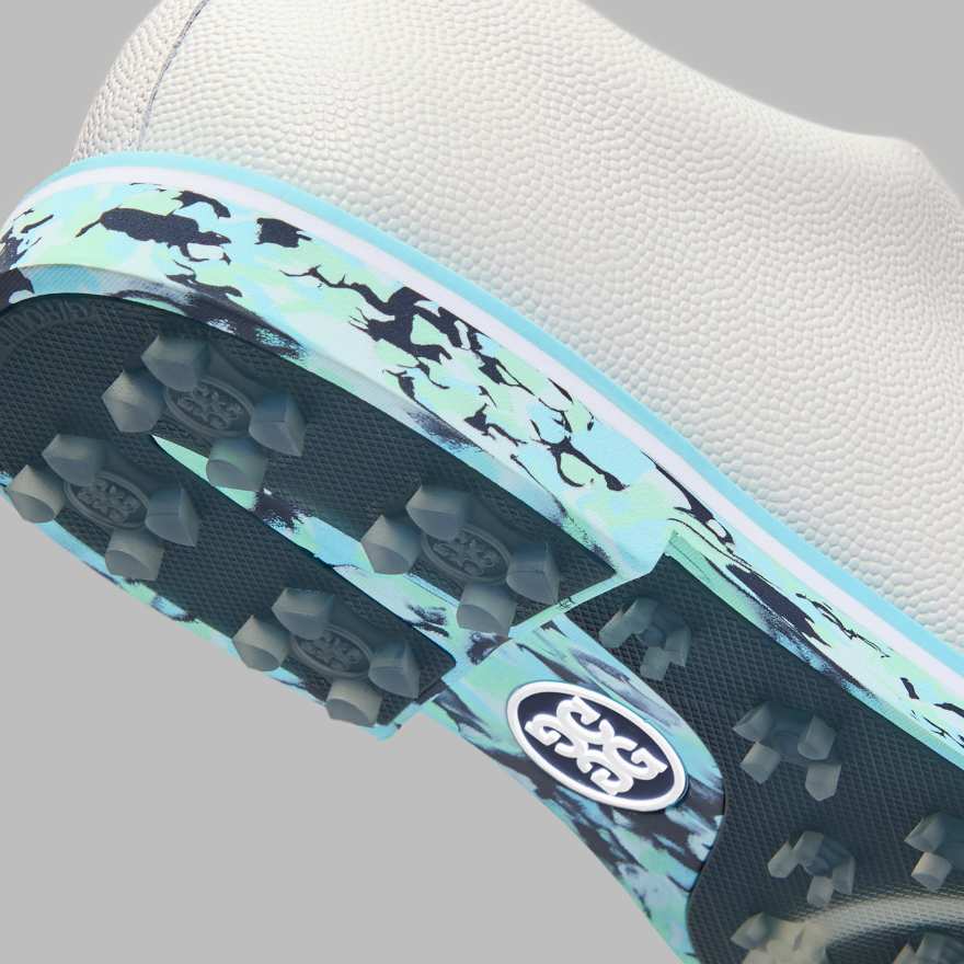 MEN'S GALLIVANTER CAMO SOLE LEATHER GOLF SHOE in SNOW / CENOTE image number 2