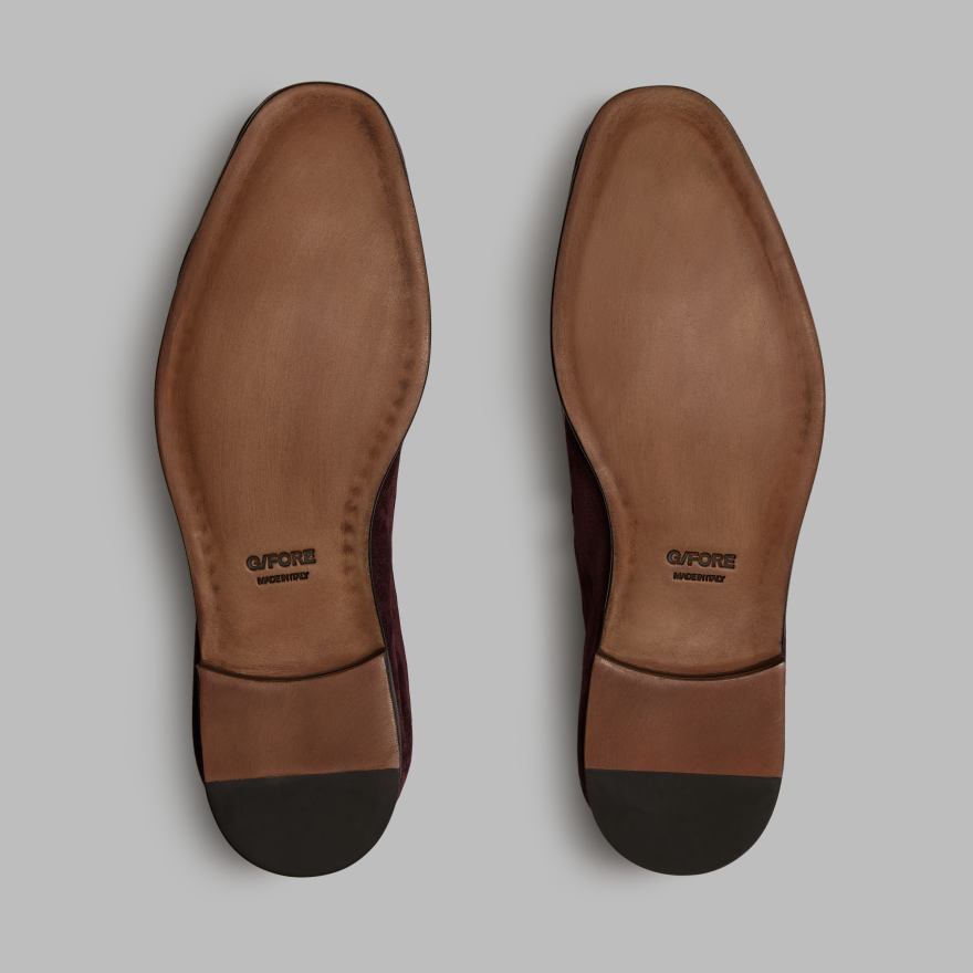 MEN'S METAL TEES SUEDE FLEX LOAFER in DARK PLUM image number 4