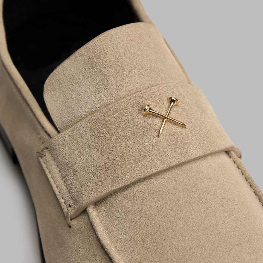 MEN'S METAL TEES SUEDE FLEX LOAFER in PUMICE image number 2