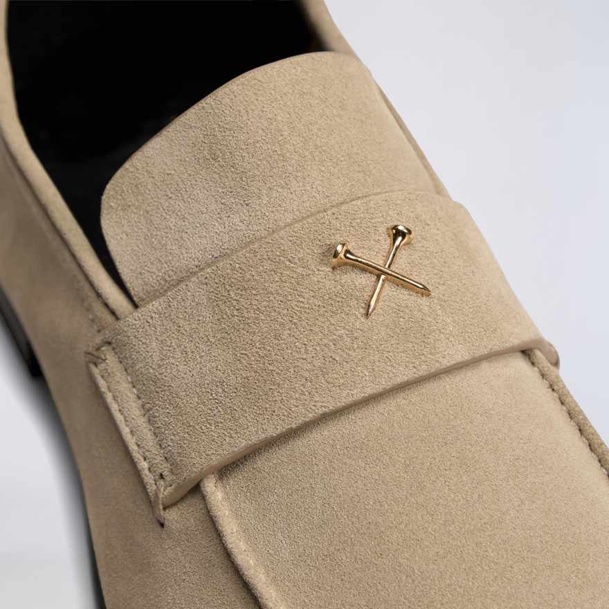 MEN'S METAL TEES SUEDE FLEX LOAFER in PUMICE image number 3