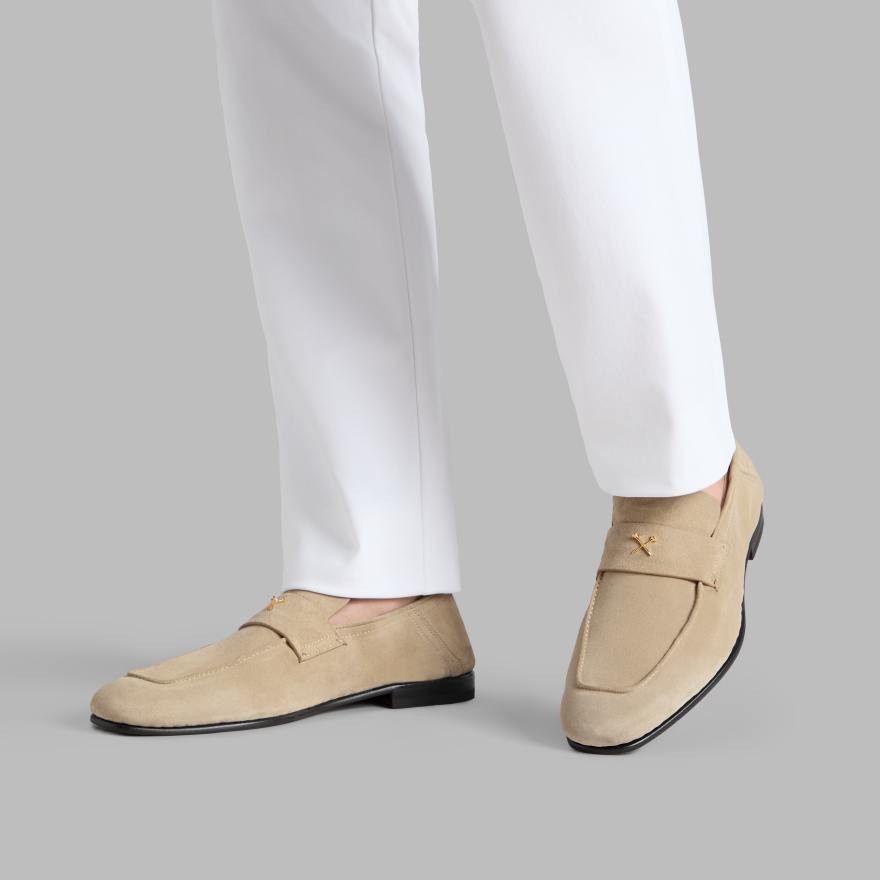 MEN'S METAL TEES SUEDE FLEX LOAFER in PUMICE image number 6
