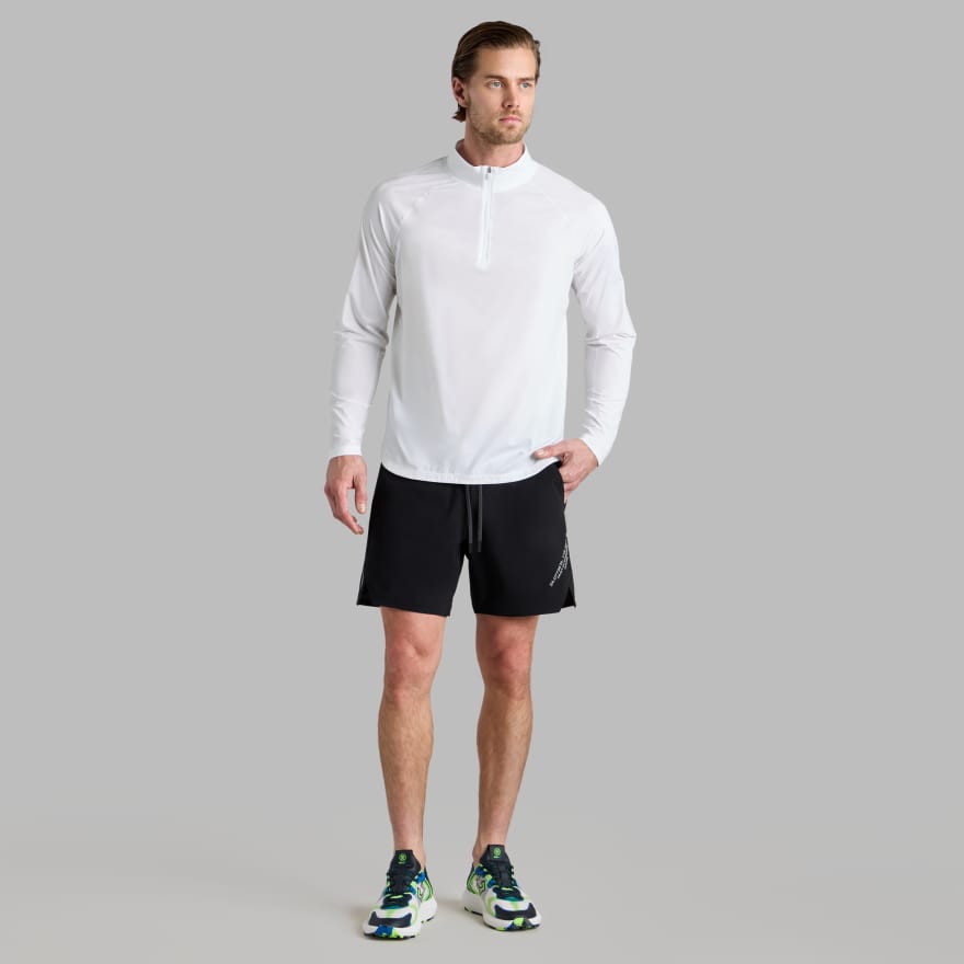 TECH MÉLANGE RAGLAN QUARTER ZIP PULLOVER | MEN'S PULLOVERS