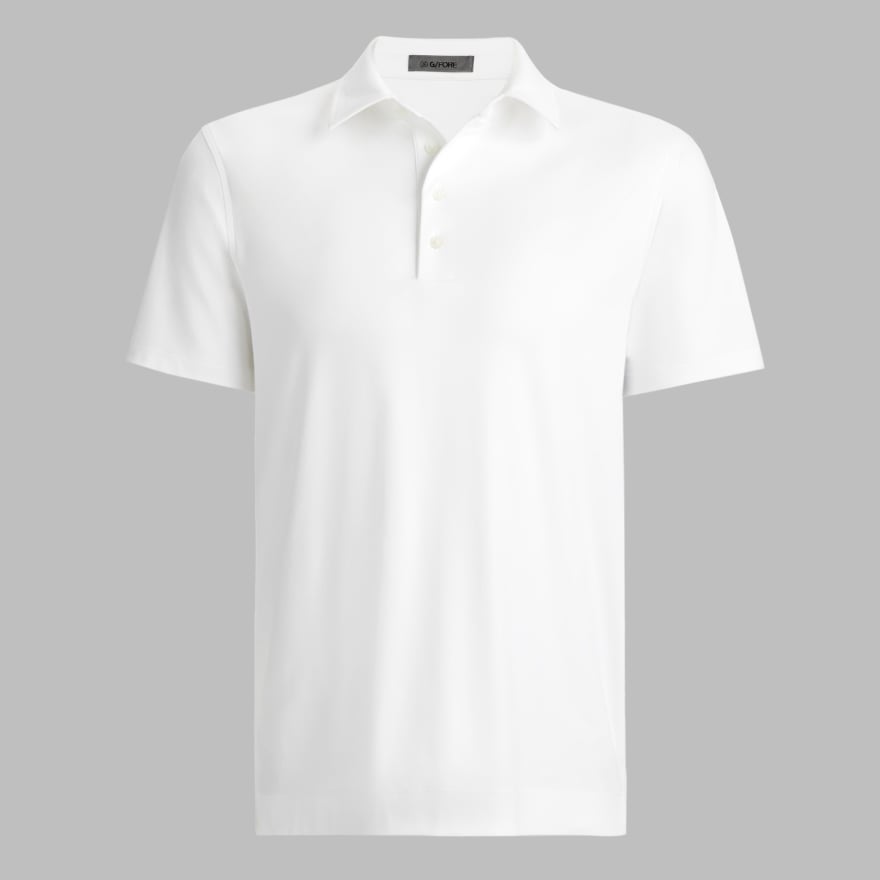 LUXE COTTON BLEND POLO in Snow image number 1