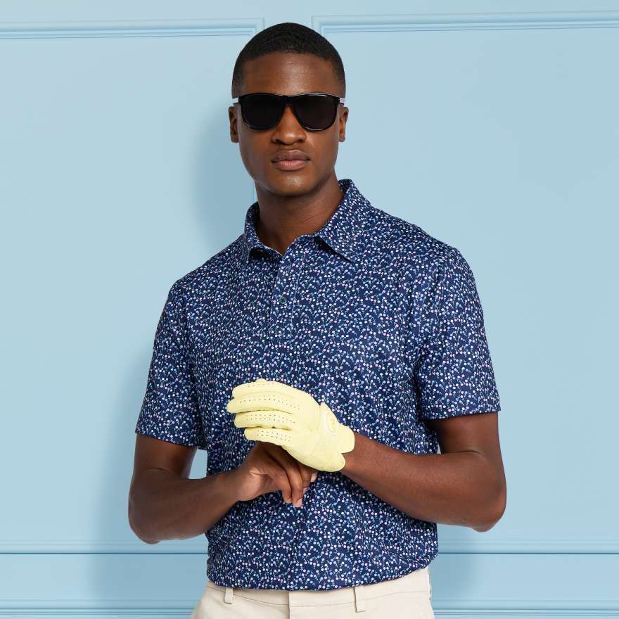AYE POPPY TECH JERSEY POLO in AZUL / TWILIGHT image number 2