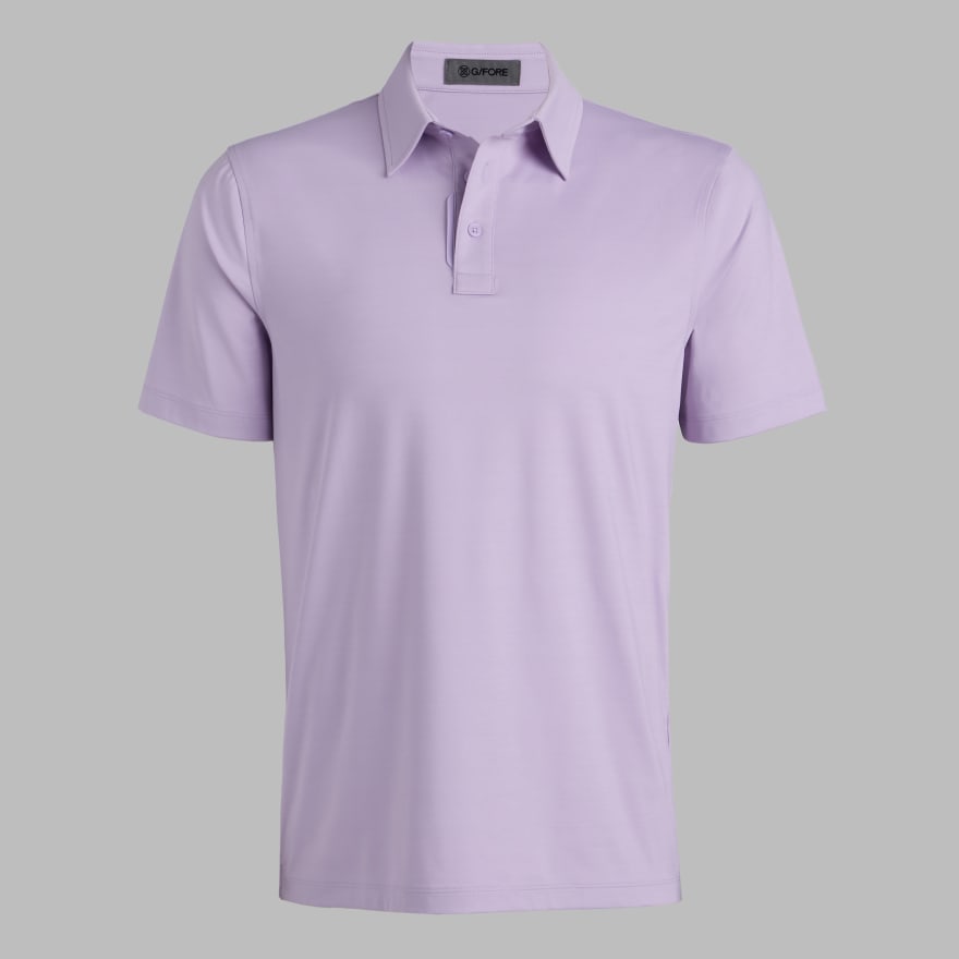 M&Eacute;LANGE ICE NYLON POLO in IRIS MELANGE image number 1