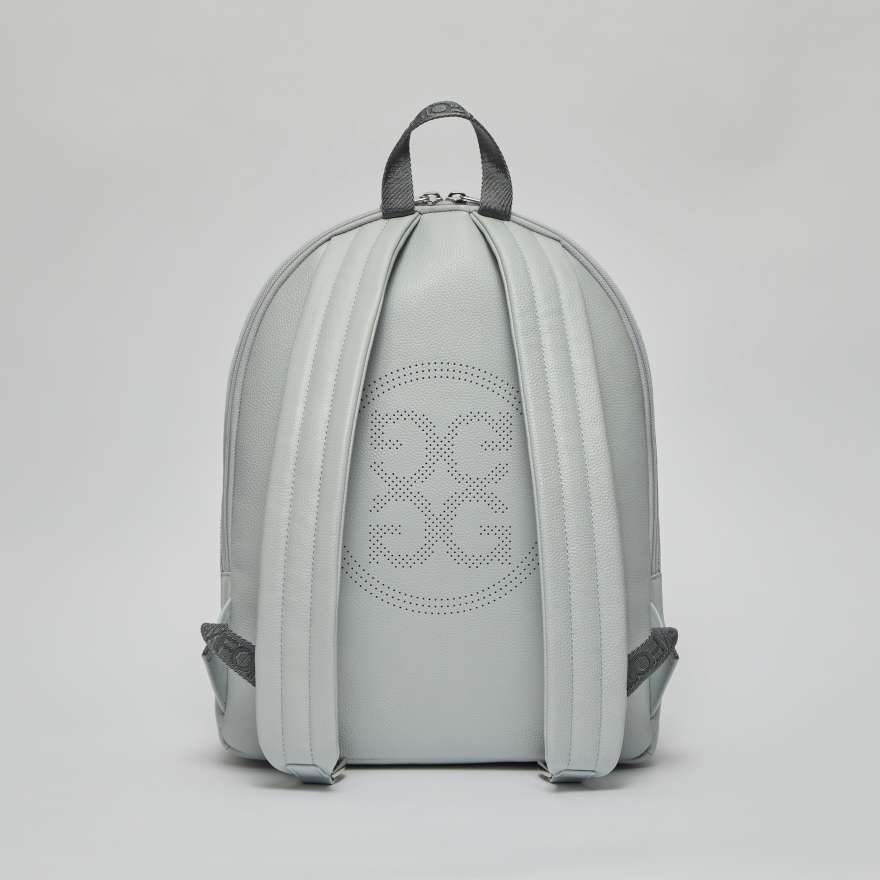 EMBOSSED SKULL & TEES LEATHER BACKPACK in Nimbus image number 3