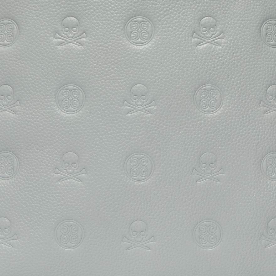EMBOSSED SKULL & TEES LEATHER BACKPACK in Nimbus image number 5