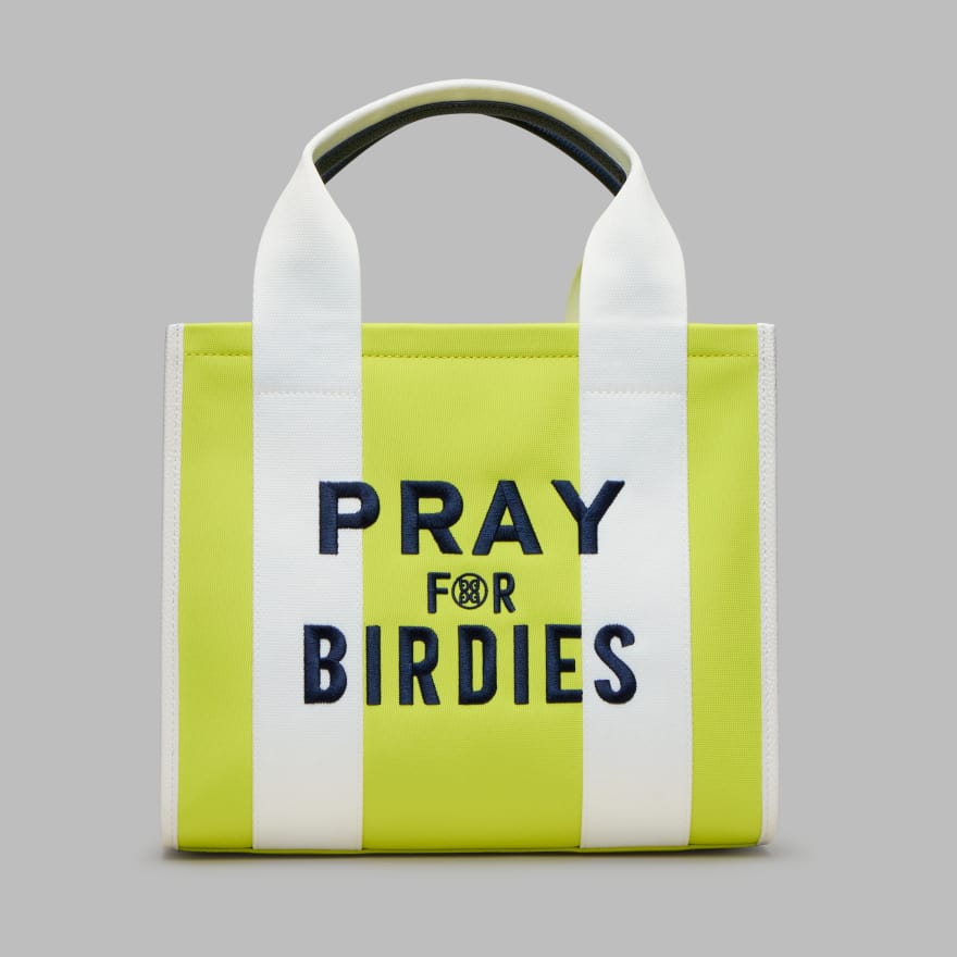 PRAY FOR BIRDIES CANVAS SQUARE BAG in ELECTRIC image number 3