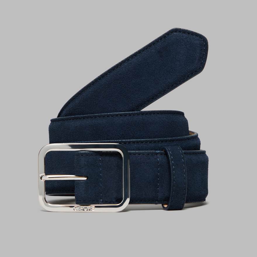MEN'S LUXE SUEDE BELT in Twilight image number 1