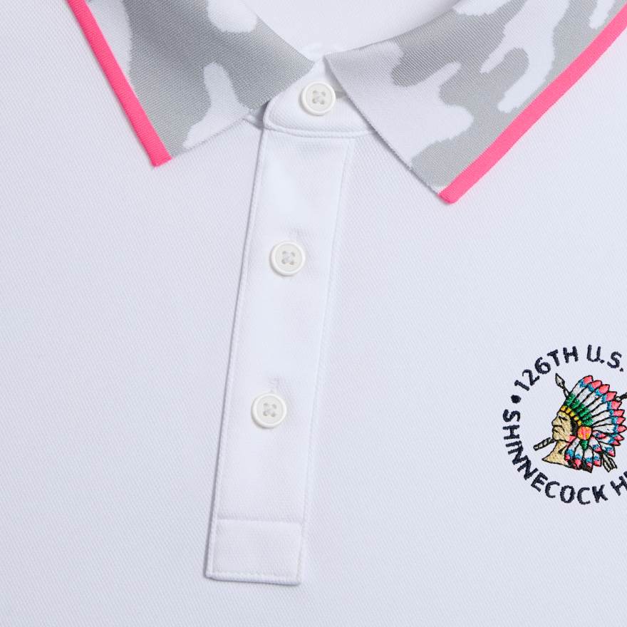 2026 U.S. OPEN CAMO COLLAR PERFORMANCE PIQU&Eacute; POLO in Snow image number 4