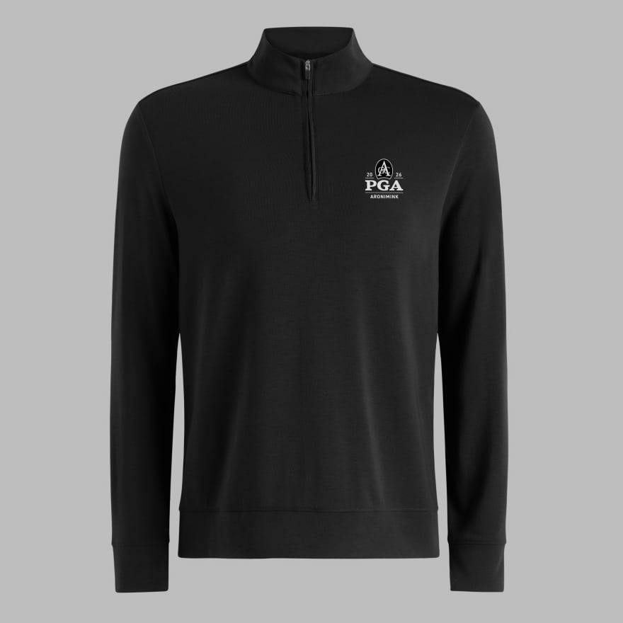 2026 PGA SOFT TOUCH JERSEY 1/4 ZIP in Onyx image number 1