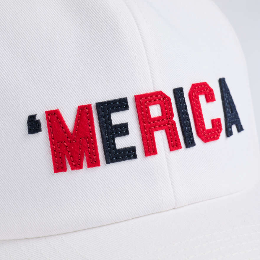 STARS & STRIPES RELAXED FIT HAT in SNOW / RWB image number 2