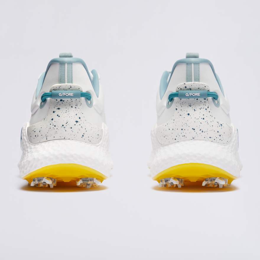 MEN'S MG4+ O2 G/LOCK GOLF SHOE in SNOW / FLY YELLOW image number 5