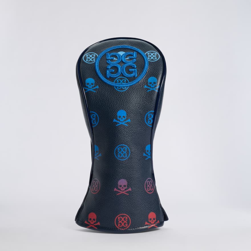 GRADIENT SKULL & TEES LEATHER 3-WOOD HEADCOVER in TWILIGHT MULTI image number 1