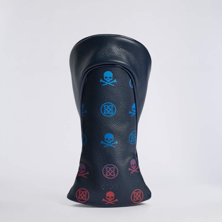 GRADIENT SKULL & TEES LEATHER 3-WOOD HEADCOVER in TWILIGHT MULTI image number 2