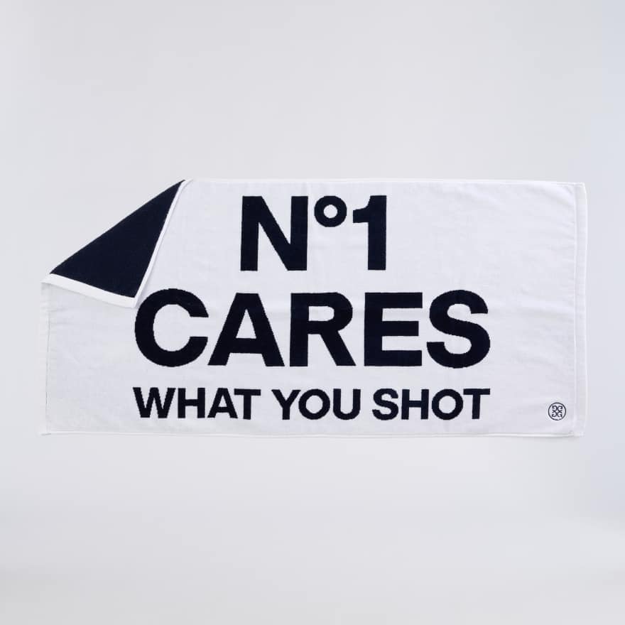 NO1 CARES GOLF TOWEL in Snow / Twilight image number 2