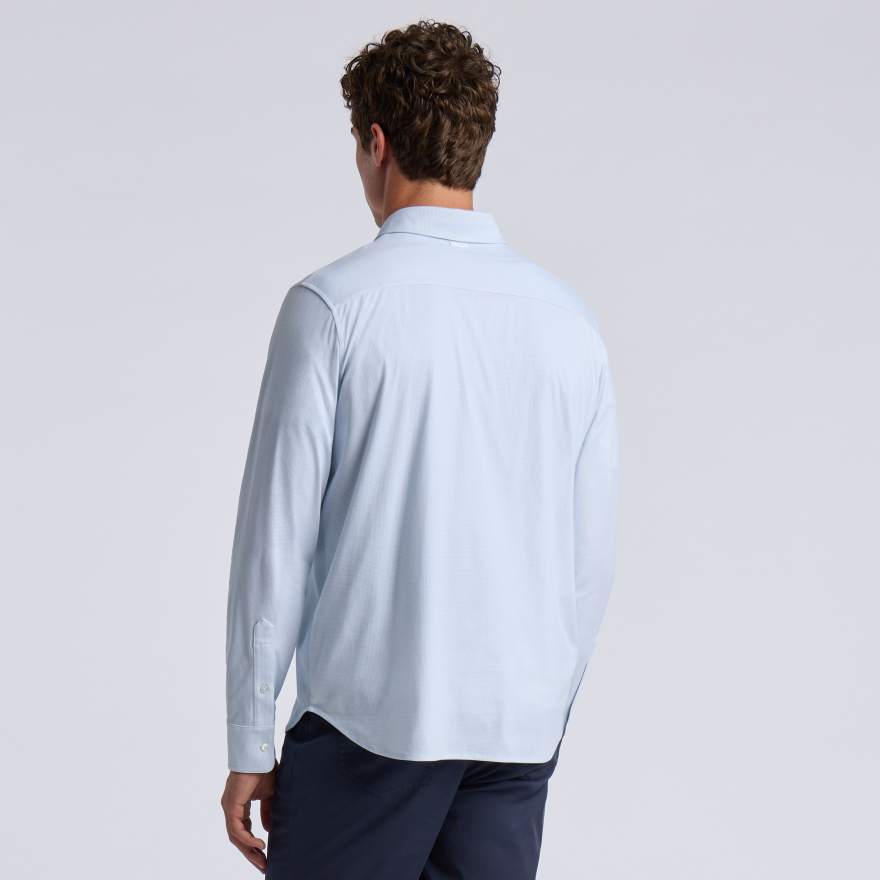 LTD RELEASE DIAMOND LUXE COTTON BLEND SHIRT in SNOW/BAJA image number 4