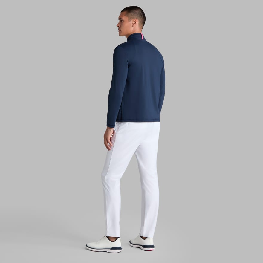 LTD RELEASE TEE TIME BRUSHED BACK TECH 1/4 ZIP PULLOVER in Twilight image number 4