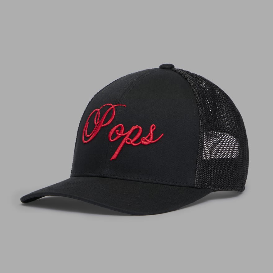 LTD RELEASE POPS TRUCKER HAT in ONYX / LAVA image number 1