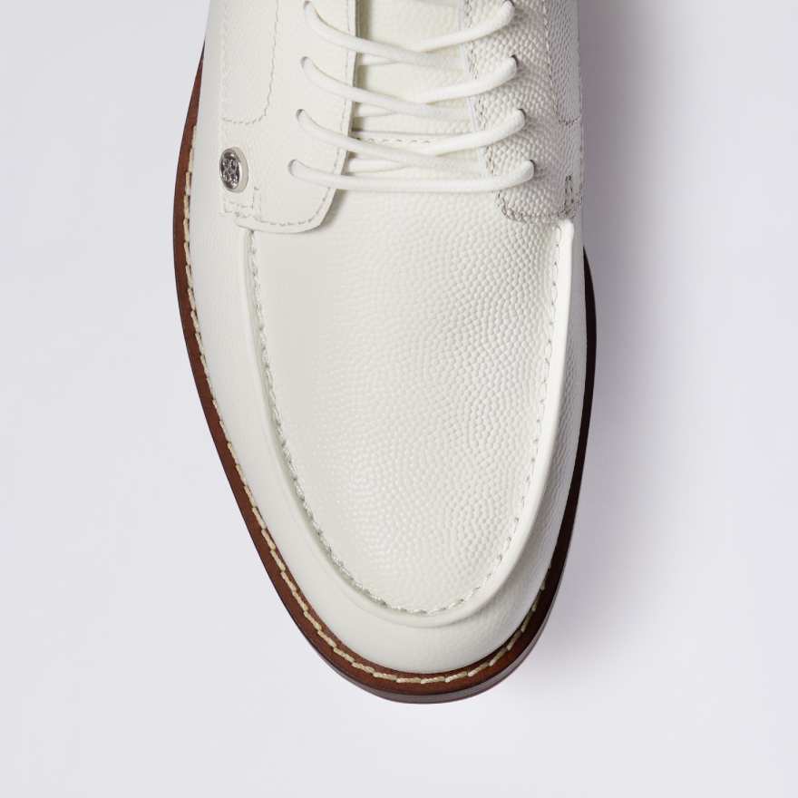 WOMEN'S LTD RELEASE GALLIVANTER DERBY LEATHER LUXE SOLE GOLF SHOE in Snow image number 5