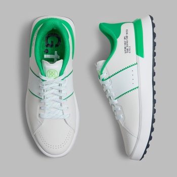 WOMEN'S LTD RELEASE G.112 SADDLE STRIPE KILTIE GOLF SHOE in Snow / Clover