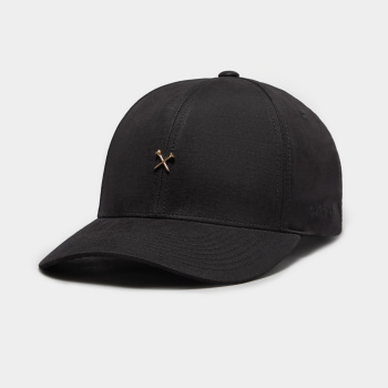 METAL TEES WAXED COTTON LOW PROFILE HAT in Onyx