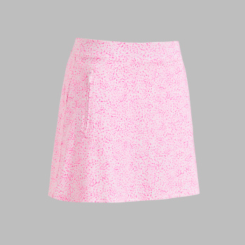 FIREWORKS SILKY TECH NYLON SKORT in Blush
