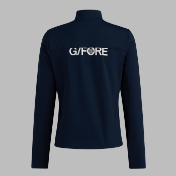 Alternative image of PRAY FOR BIRDIES BRUSHED BACK STRETCH 1/4 ZIP PULLOVER in Twilight