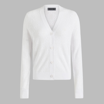 POINTELLE G CARDIGAN in Snow