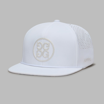 CIRCLE G'S PERFORATED DELTA HAT in Snow