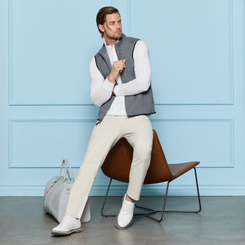 Alternative image of DOUBLE KNIT GILET in CHARCOAL MELANGE