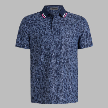 WOODY TECH PIQU&Eacute; POLO in Twilight