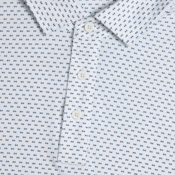 Alternative image of GEO ALL PLAY STRETCH KNIT POLO in Snow