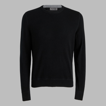 CASHMERE CREWNECK JUMPER in Onyx