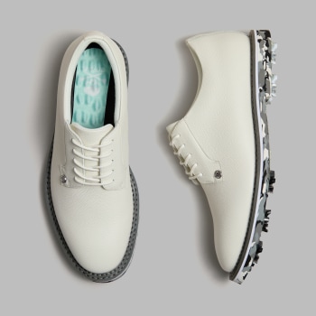 MEN'S GALLIVANTER G/LOCK LEATHER GOLF SHOE in Snow / Charcoal