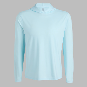 M&Eacute;LANGE ICE NYLON HOODIE in DAYBREAK MELANGE