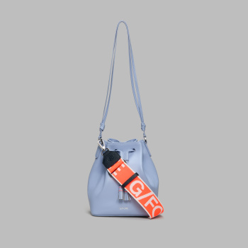LEATHER CART BUCKET BAG in Willow
