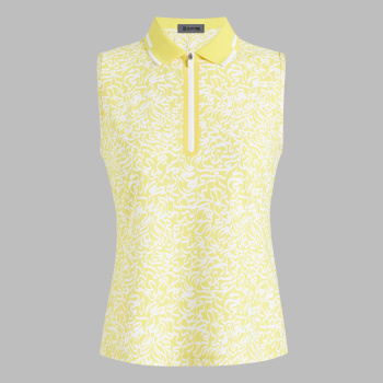 Alternative image of SCRIBBLE TECH PIQU&Eacute; SLEEVELESS POLO in Canary