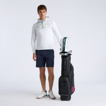 Alternative image of CAMO BRUSHED BACK TECH TERRY 1/4 ZIP HOODIE in SNOW CAMO