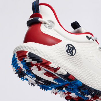 Alternative image of MEN'S MG4+ O2 PERFORATED GOLF SHOE in SNOW / CLASSIC RED