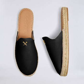 WOMEN'S METAL TEES NUBUCK ESPADRILLE in Onyx