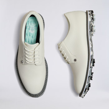 MEN'S GALLIVANTER G/LOCK LEATHER GOLF SHOE in Snow / Charcoal