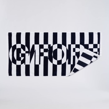 Alternative image of TRIPPY STRIPE GOLF TOWEL in Snow / Twilight