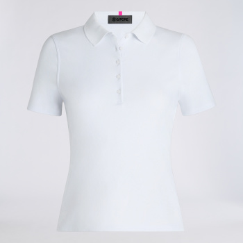 TECH NYLON RIB POLO in Snow