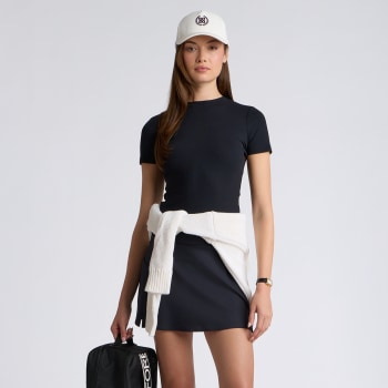 Alternative image of TECH NYLON RIB FITTED TEE in Onyx